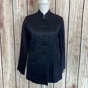 Vintage Asian Inspired Black Jacket - Small/Medium